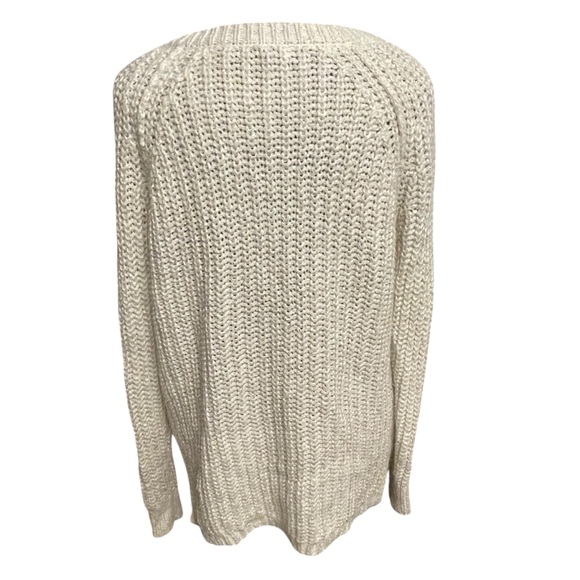 American Eagle Outfitters Off-White V-Neck Sweater - Picture 3 of 7